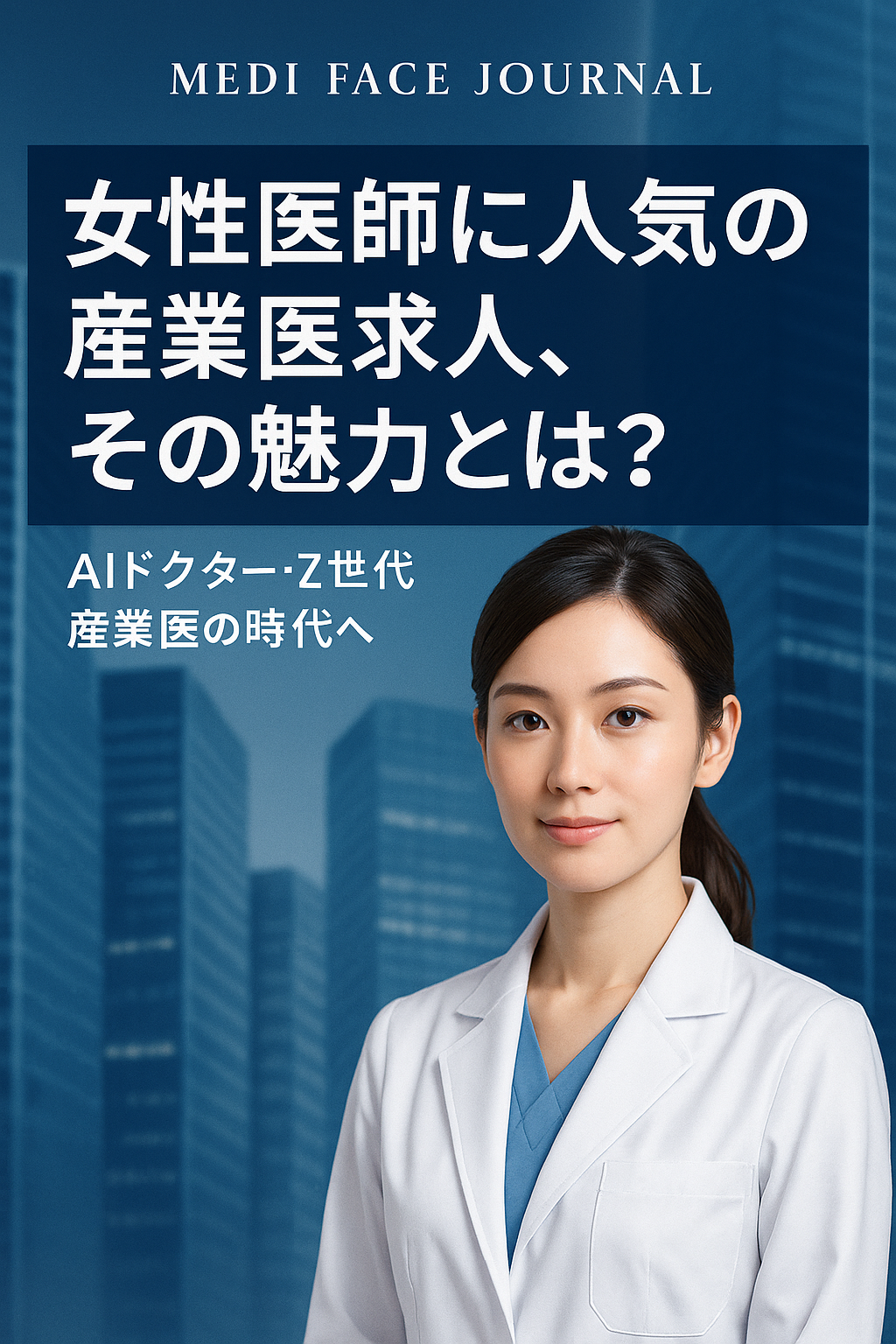【決定版】女性医師に人気の産業医求人、その真の理由：精神科・内科の専門知を活かし、ワークライフバランスと高水準な報酬を両立させる2025年の戦略
