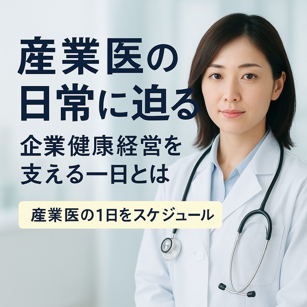 産業医の1日のスケジュールを徹底解剖