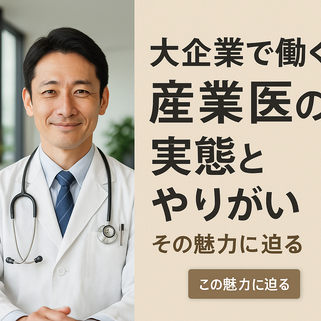 大企業で働く産業医の実態とやりがい